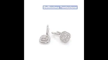Серьги из белого золота с бриллиантами #образ#серьги#подарок #помолвка #2022 #jewerly #love