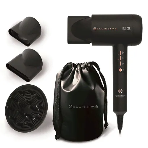 BELLISSIMA Фен для волос MY PRO HYDRA SONIC цифровой ЕС мотор (R9601), ионизация, магнитные насадки, Фен для волос MY PRO HYDRA SONIC цифровой ЕС мотор (R9601), ионизация, магнитные насадки