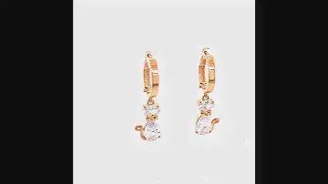 Серьги из серебра с фианитами (Арт. С/199 ag)