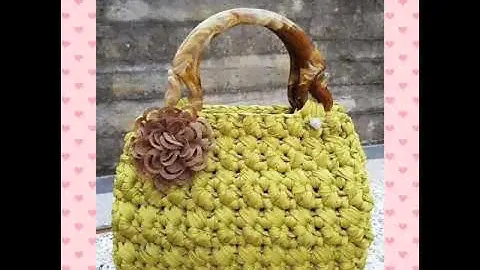 Bellissima borsa all'uncinetto fai da te